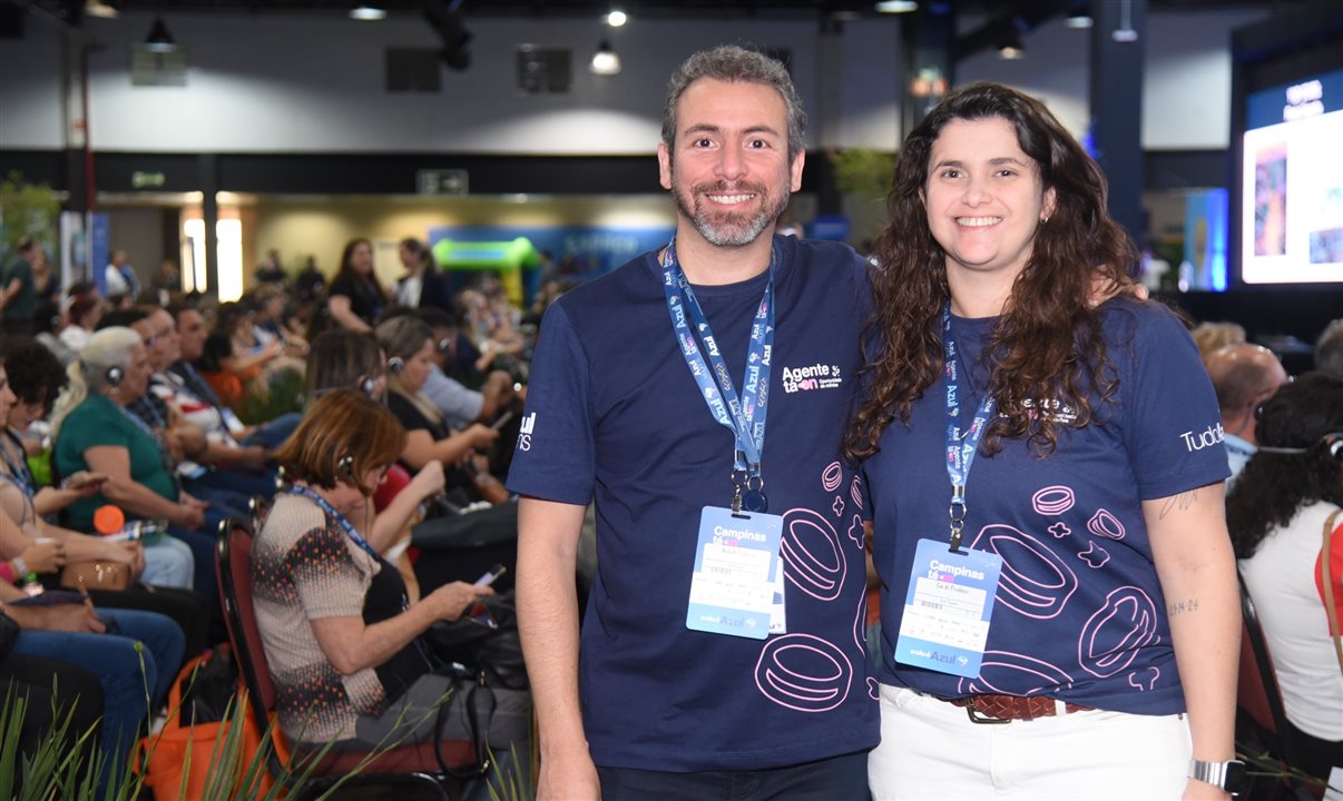 Ricardo Bezerra e Giulliana Mesquita, da Azul Viagens