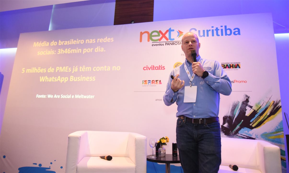 O CEO da PANROTAS, José Guilherme Alcorta, apresentou os dados nas paradas Ribeirão Preto e Curitiba do Next