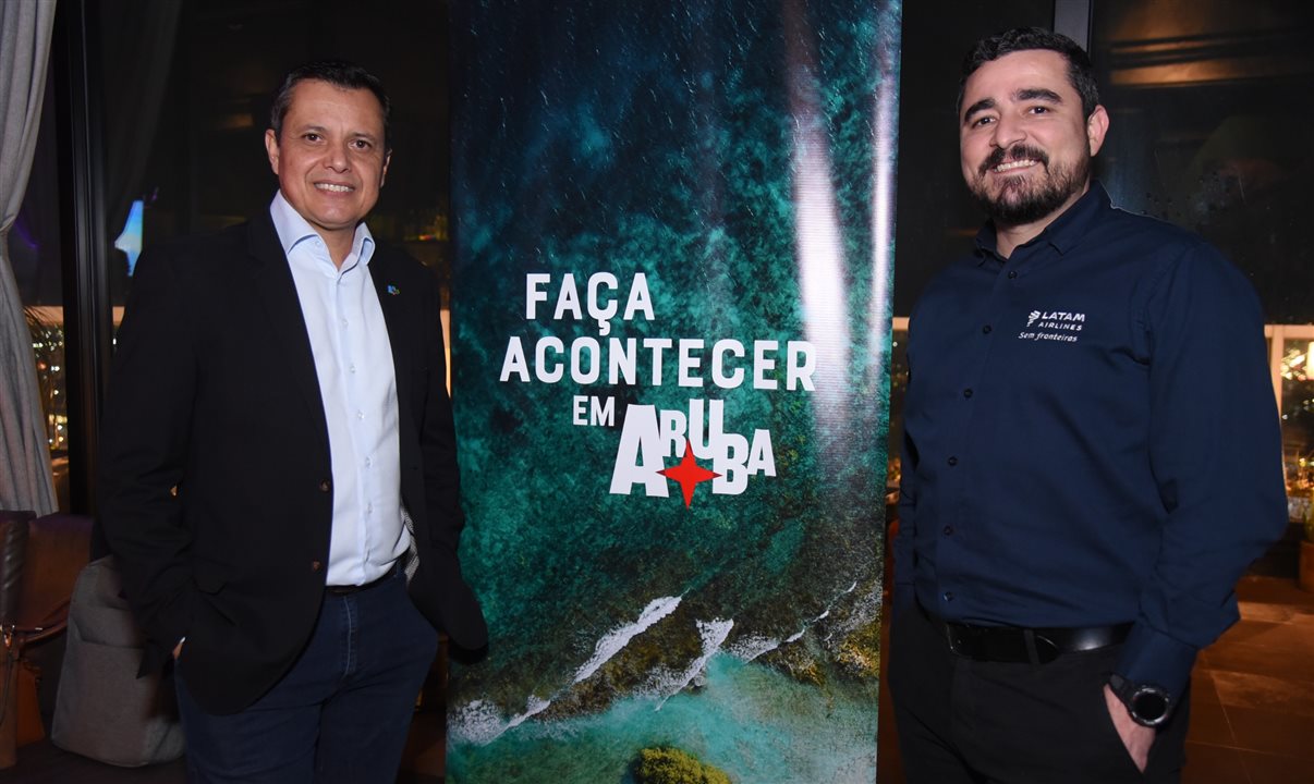 Carlos Barbosa, CEO da Vitrine Global, e Tiago Ferreira, executivo de Contas da Latam Brasil