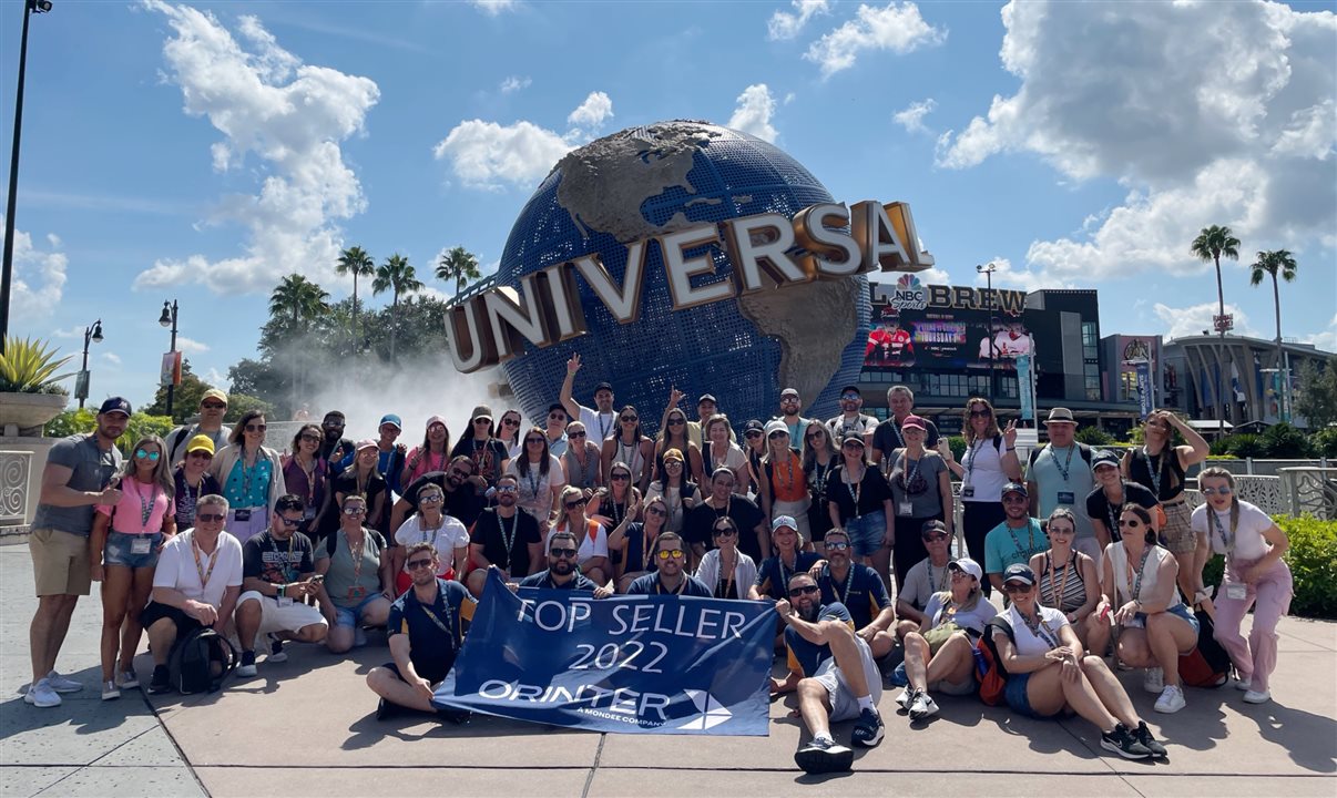 Top Seller Orinter 2022 passou a última quinta-feira no complexo Universal Studios Florida, em Orlando
