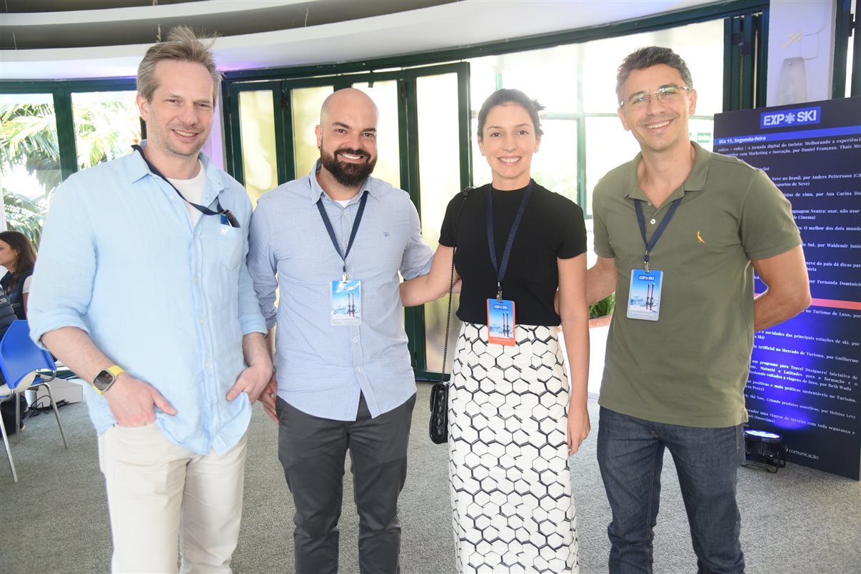 Eduardo Gaz de TTWGroup y Andrea Doria de SkiBrasil durante un taller