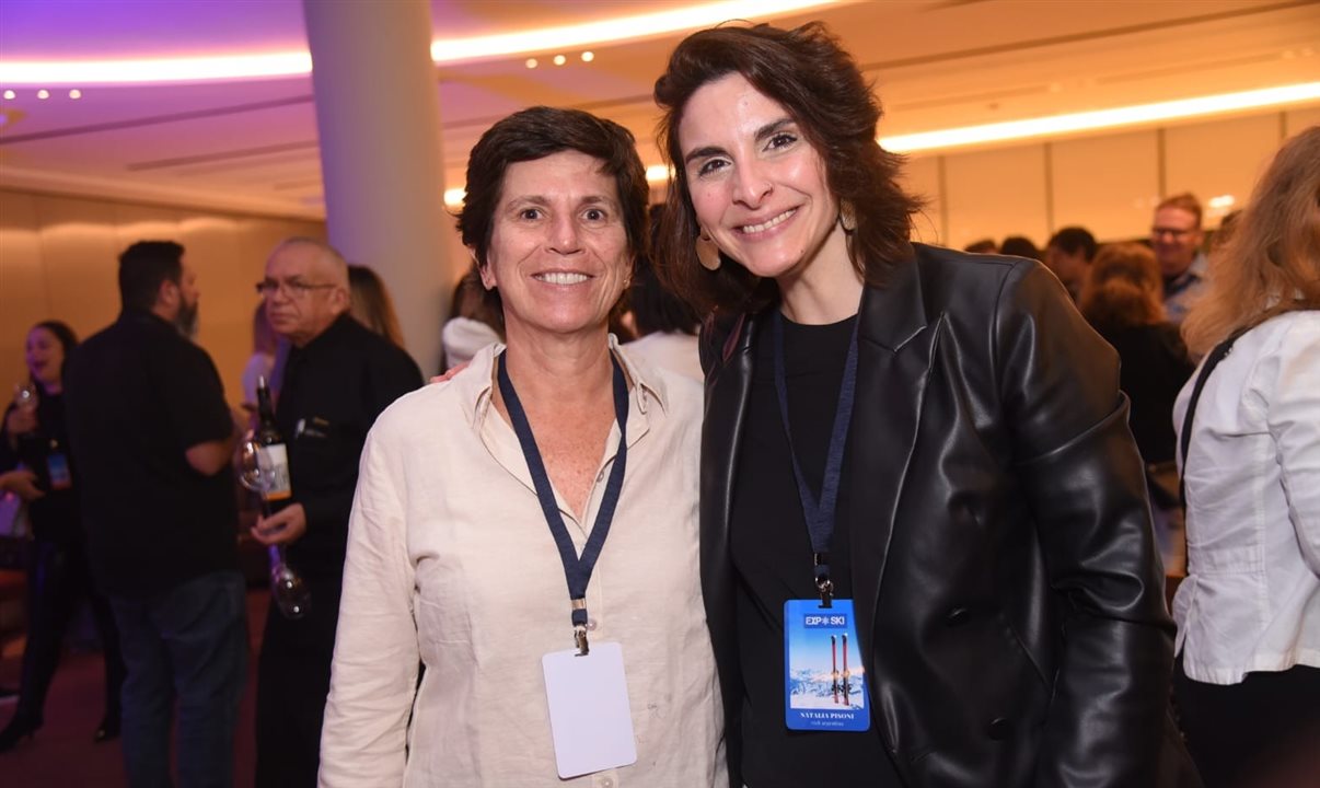 Adriana Boischio, da Expo Ski, e Natalia Pisoni, do Visit Argentina