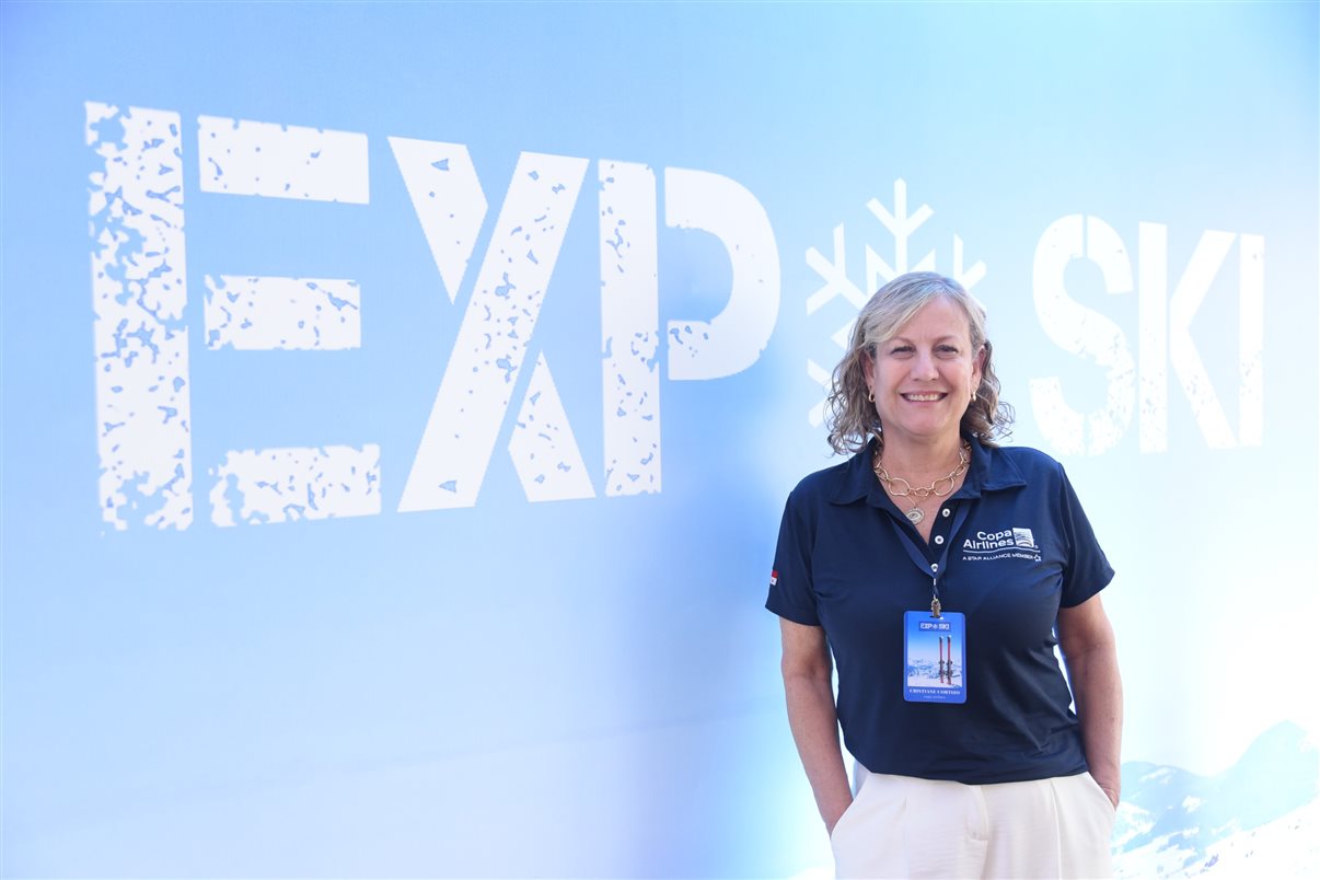 Renê Amorim de PANROTAS y Adriana Boischio de Expo Ski