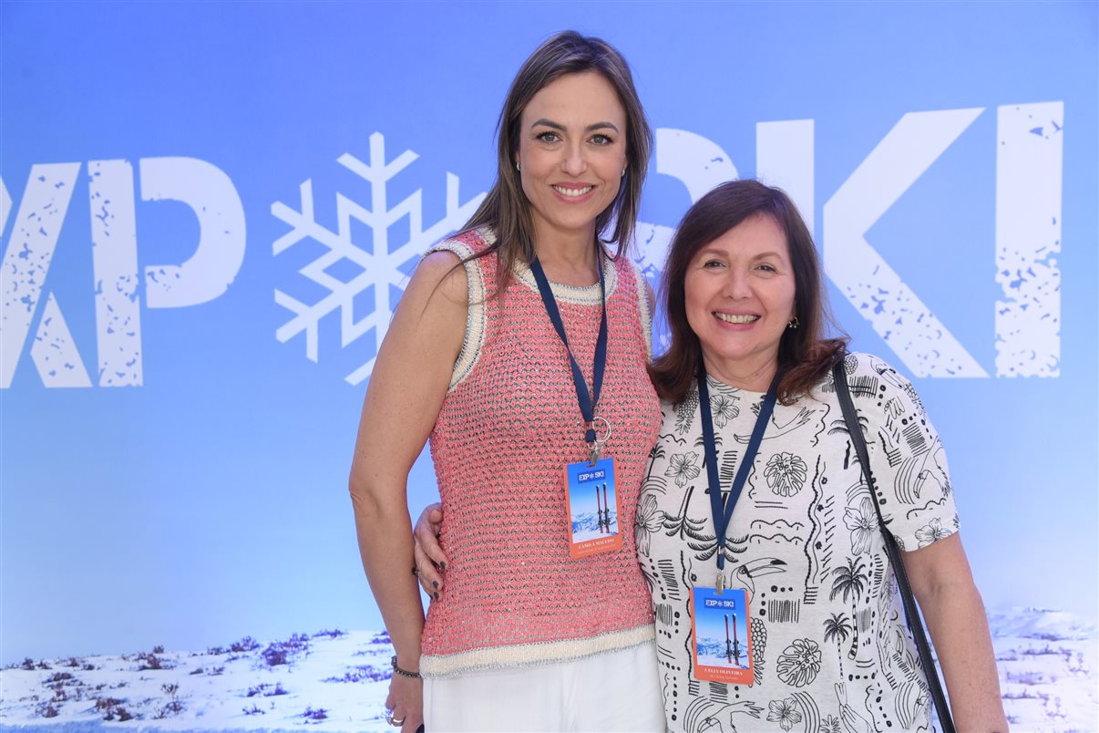 Renê Amorim de PANROTAS y Adriana Boischio de Expo Ski