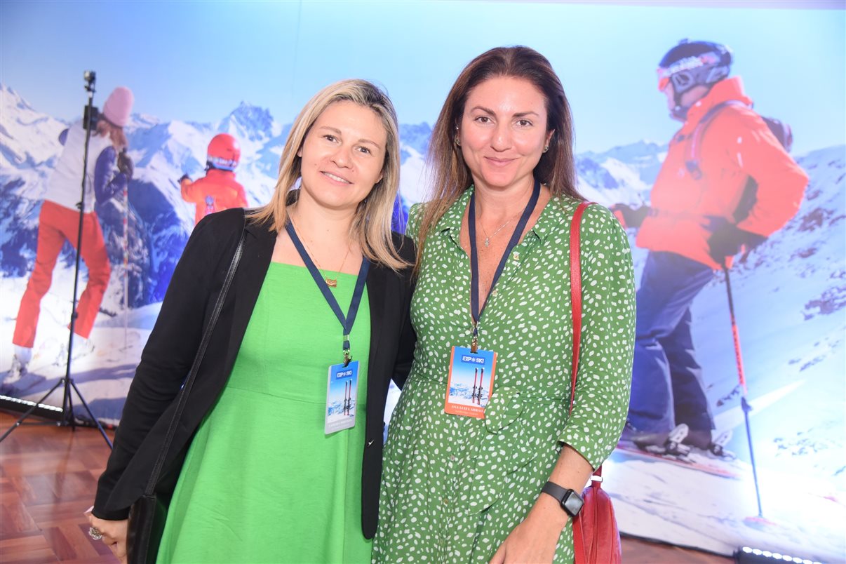 Renê Amorim de PANROTAS y Adriana Boischio de Expo Ski