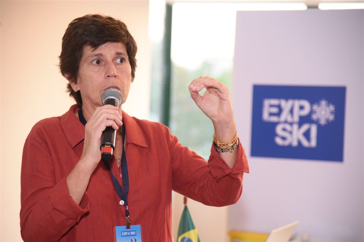 Renê Amorim de PANROTAS y Adriana Boischio de Expo Ski