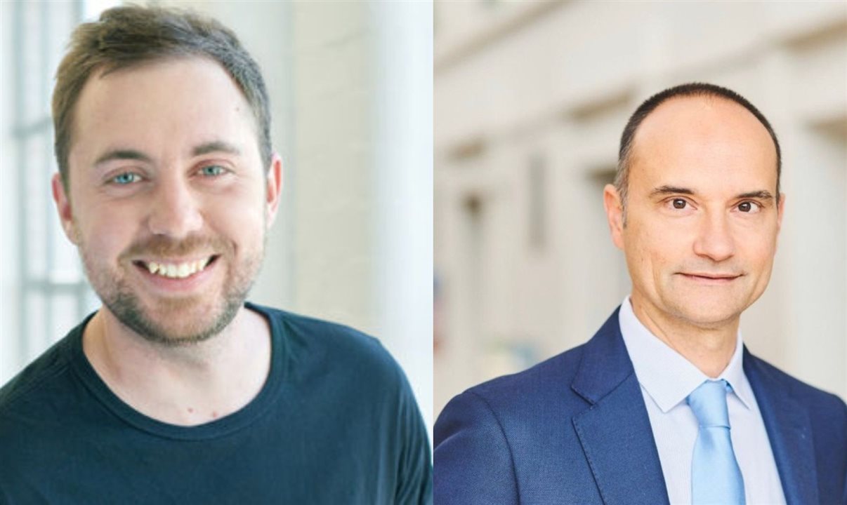 Steve Naudé, diretor geral da Wise Platform, e Thierry Chilosi, diretor de Estratégia da Swift