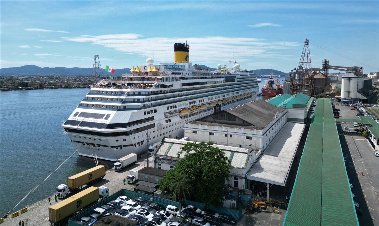 Terminal Marítimo de Passageiros Giusfredo Santini (Concais), localizado em Santos, receberá 15 embarcações em 2024