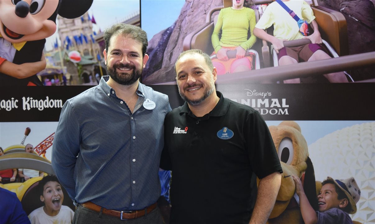 Alejandro Flores e Luiz Araujo, da Disney Destinations