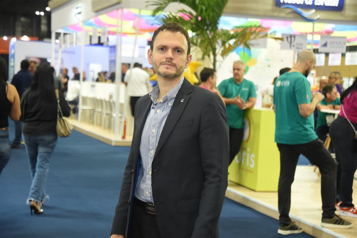 Ruy Ribeiro, diretor comercial da Costa Cruzeiros no Brasil, durante a Abav Expo 2023