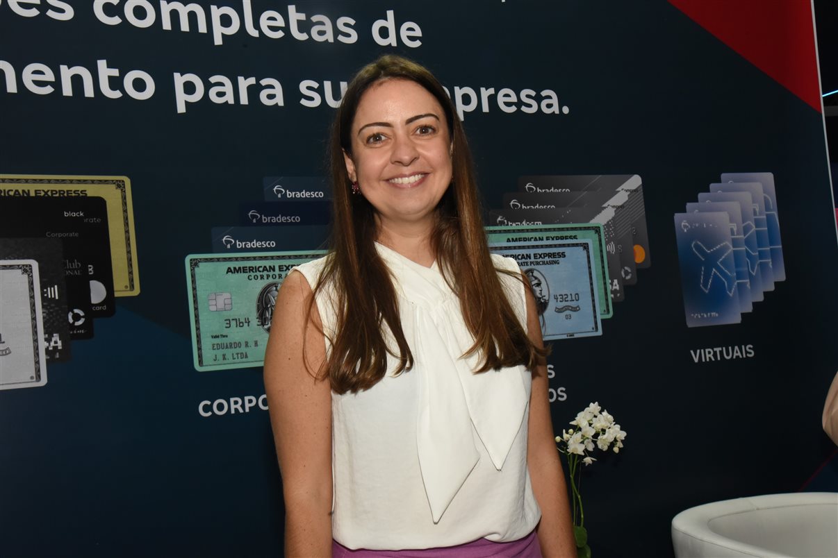 Aline Mafra, diretora comercial da Latam Brasil, na 50ª Abav Expo