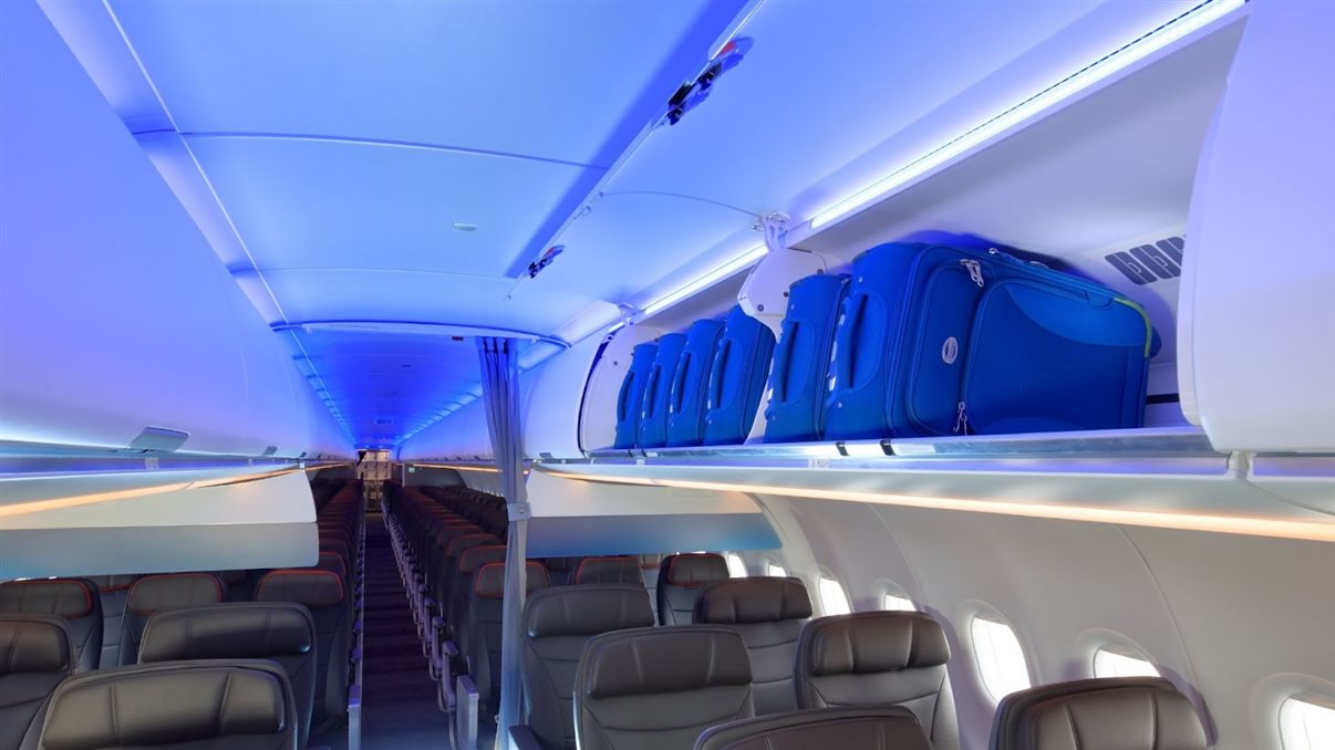 Interior do Airbus A321neo