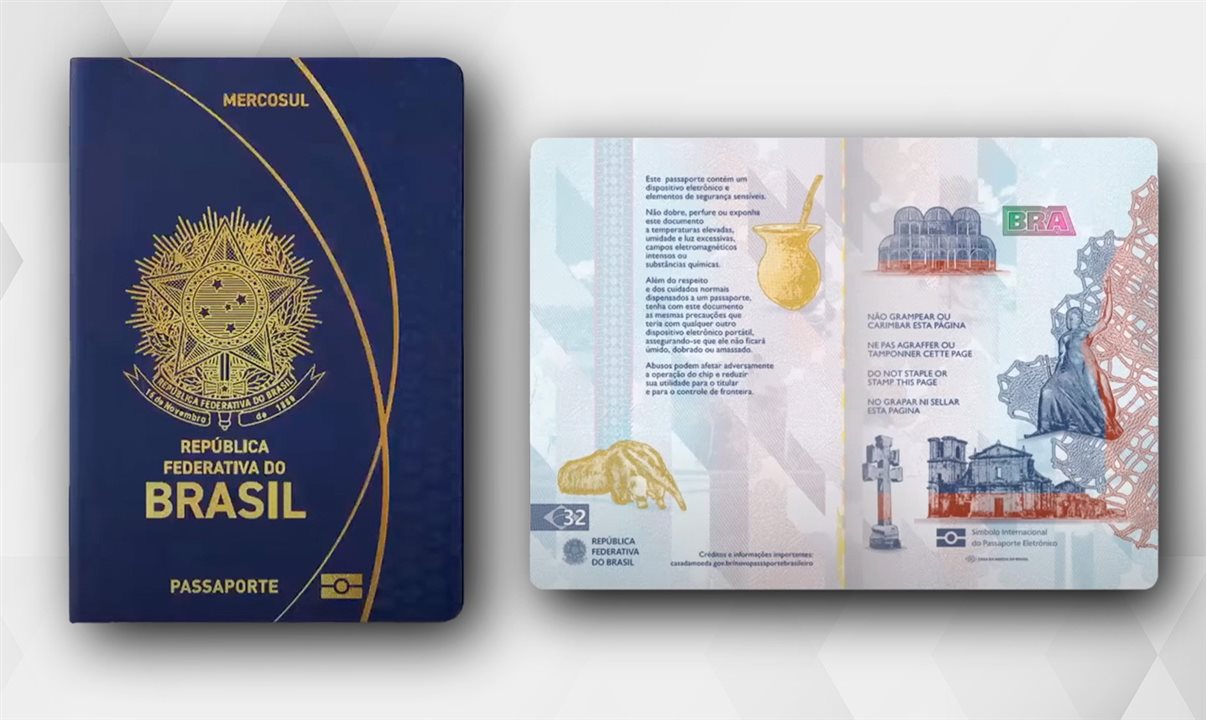 Passaporte brasileiro começou a ser emitido nesta terça-feira (3)