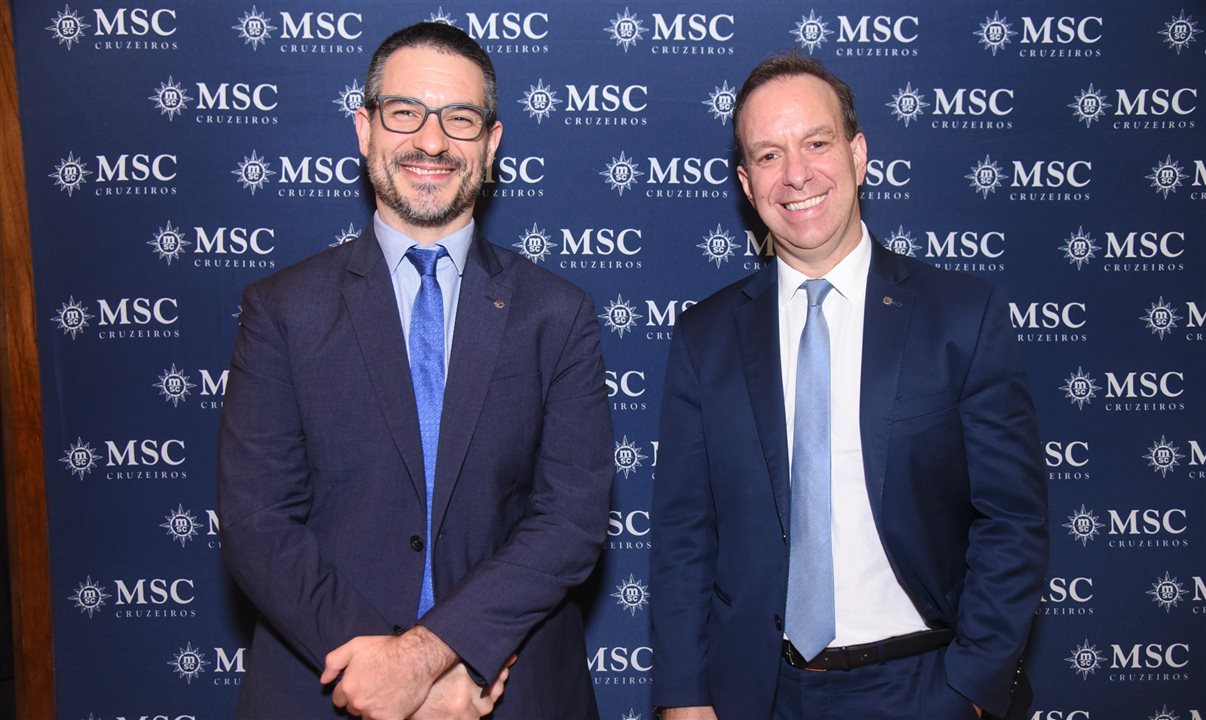 Ignacio Palacios, diretor de Vendas, e Adrian Ursilli, diretor da MSC no Brasil