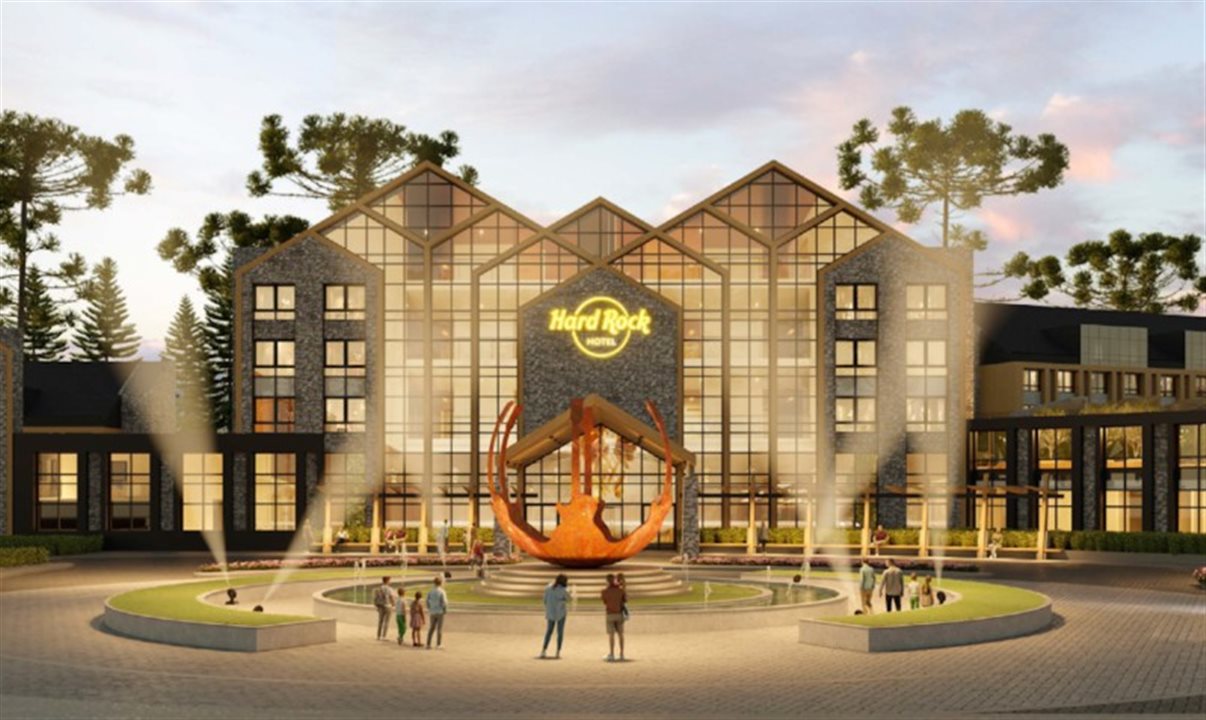 O futuro Hotel Hard Rock Residence Club será comercializado no modelo multipropriedade com algumas unidades reservadas para hotelaria tradicional