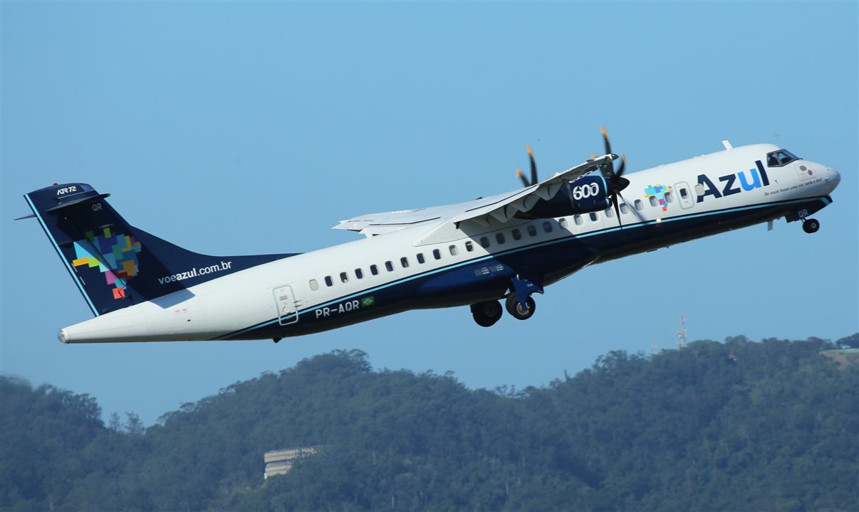 Modelo ATR 72-600 da Azul