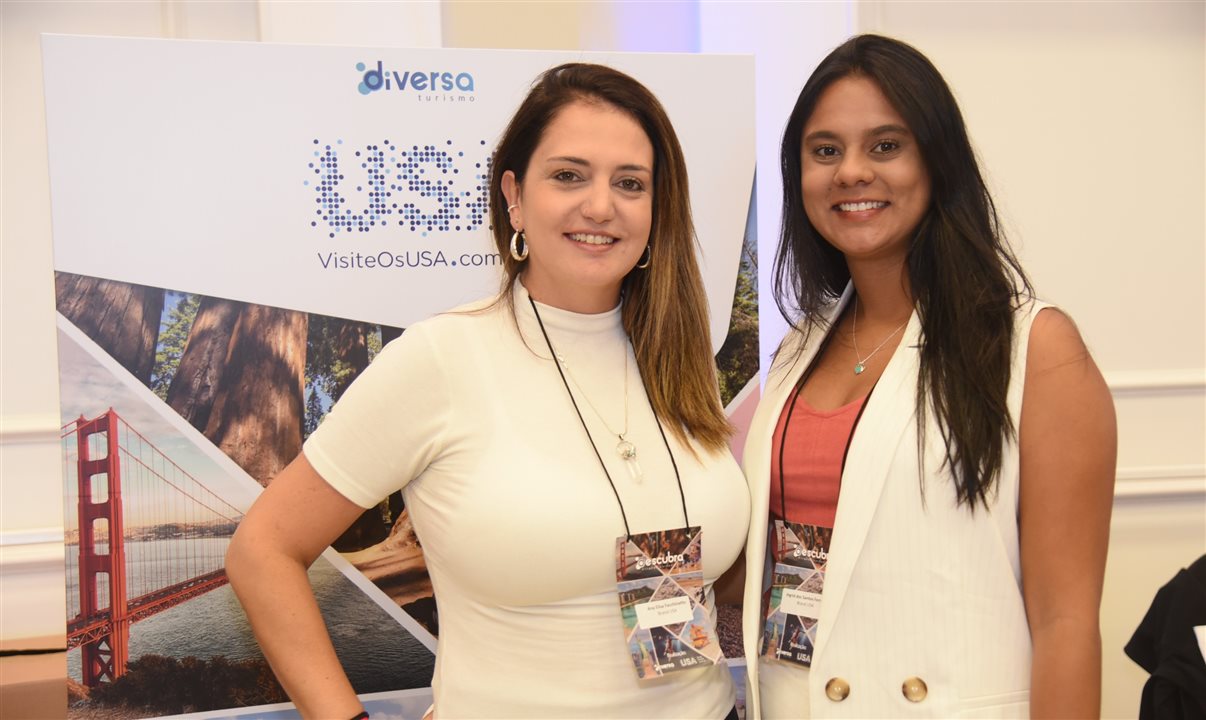 Ana Elisa Facchinatto e Ingrid dos Santos (ambas do Brand USA)