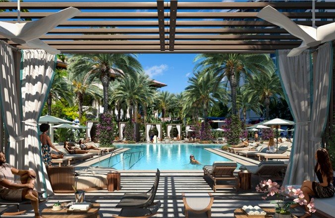 Hilton West Palm Beach teve reforma de US$ 25 milhões que abrange quartos renovados e restaurantes atualizados, como o Galley, além de deck de piscina, cabanas adicionais, lobby bar e atividades de bem-estar