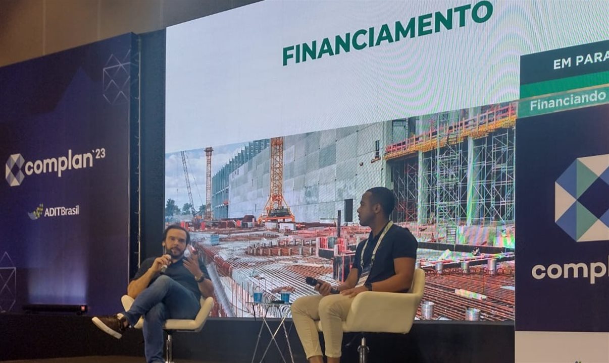 Irapuã Dantas e Bruno Andrade, da CV Real Estate, deram um panorama sobre o funcionamento do financiamento para projetos imobiliários