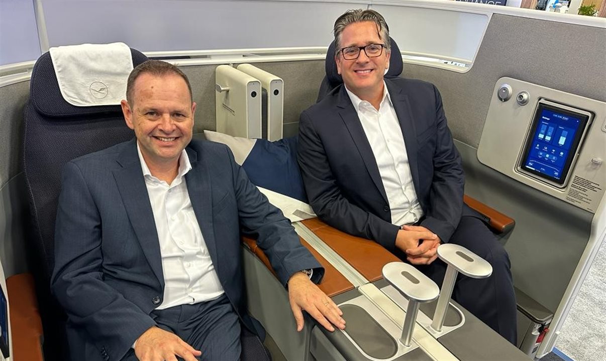 Frank Naeve e Dirk Jansen, do Lufthansa Group