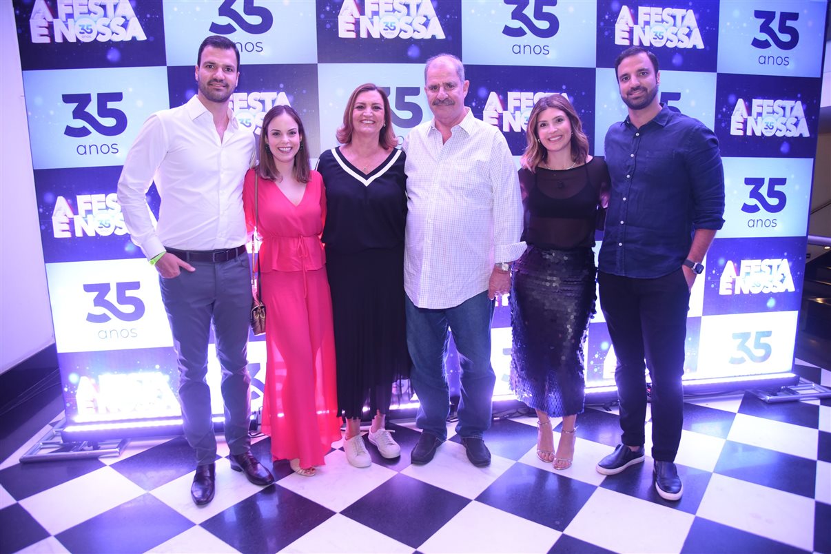Rubens, Aline Ju, Mauro, Veronica e Carlos Schwartzmann
