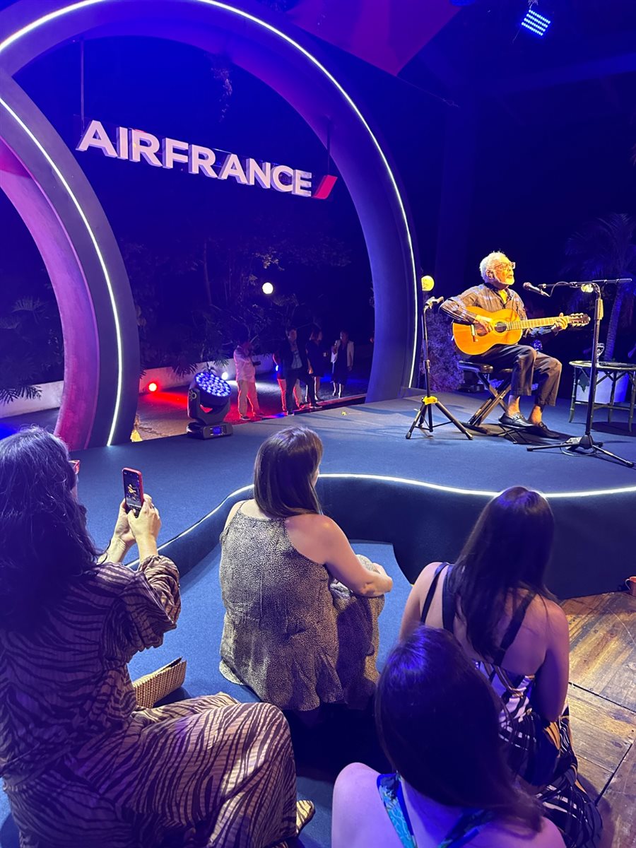 Air France comemorou 90 anos com festa no Rio e show de Gilberto Gil