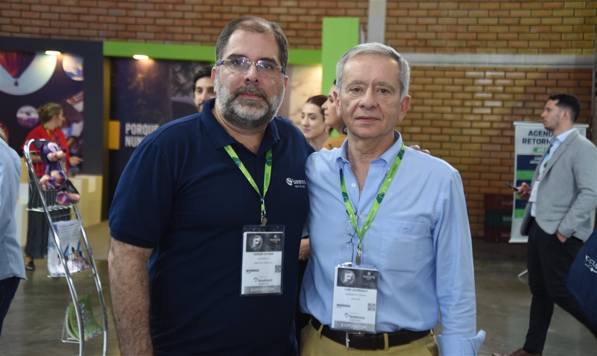 Sérgio Vianna, diretor comercial da Lusanova Brasil, e Luís Lourenço, presidente da operadora