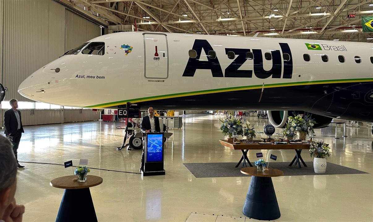 18ª aeronave desse modelo recebida pela companhia desde 2019, E2 tem fabricação brasileira