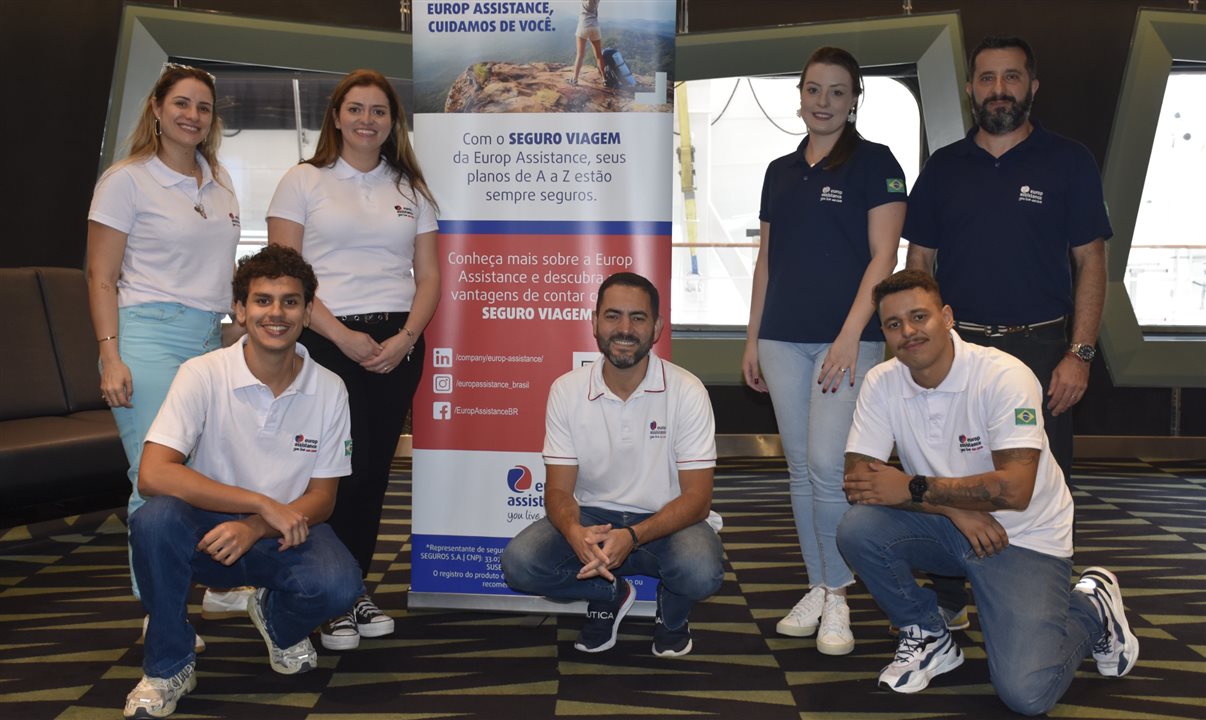 Equipe Europ Assistance presente na inauguração do MSC Grandiosa no Brasil