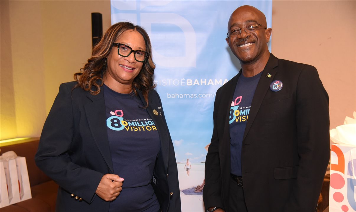 Bridgette King e Phelan Fergunson, de Bahamas