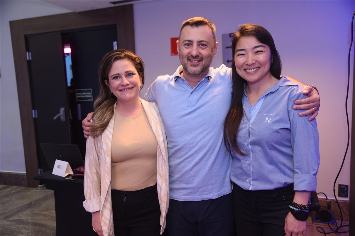 Rafaela Boselli, Reinaldo Moreno e Liliane Koreyasu, da Accor