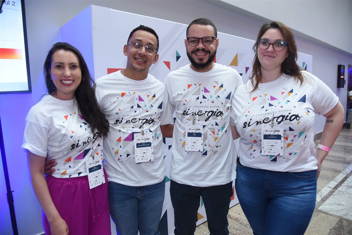 Patricia Pereira, Jose Junior, Diego Souza e Paula Gaddi, da AVIPAM