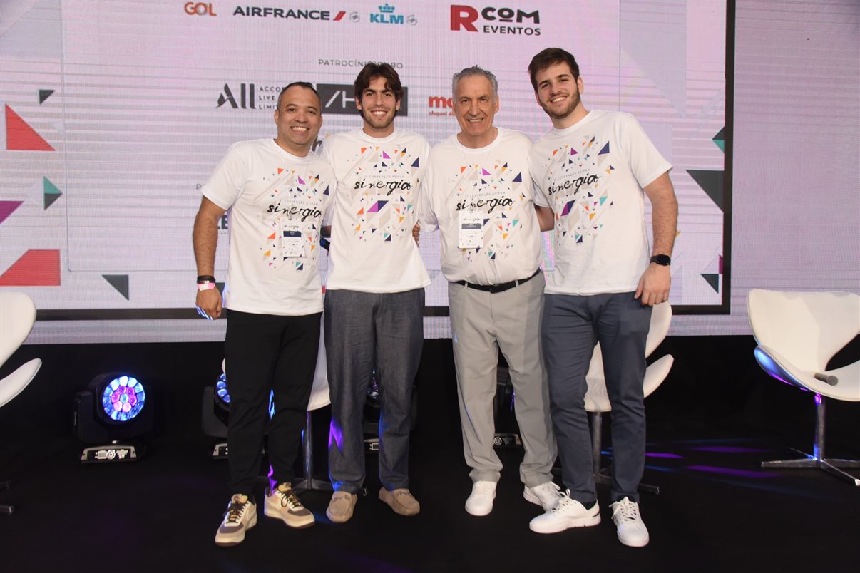 Peterson Prado, Eduardo, Fernando e Pedro Slomp, da AVIPAM