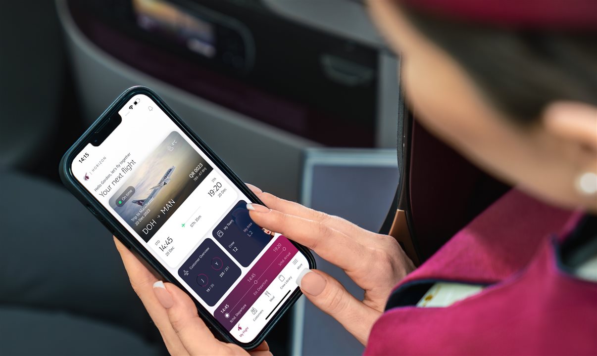 Aplicativo oferece informações em tempo real sobre voos, clientes e serviços
