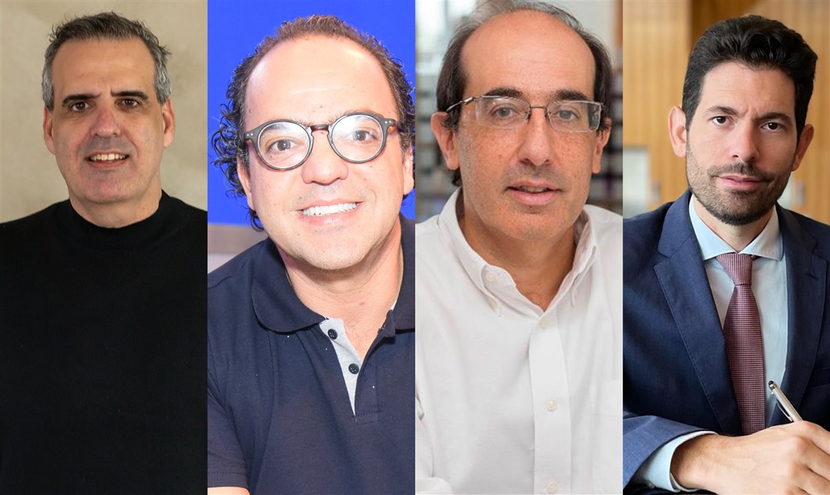 Marcelo Cohen (BeFly), Fabio Godinho (CVC Corp), Damián Scokin (Decolar) e Orestes Fintiklis (Mondee)