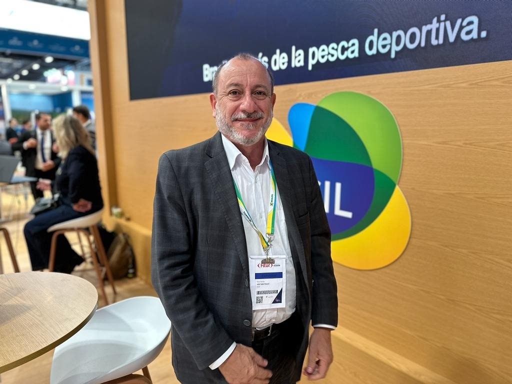 Toni Sando, presidente executivo do Visite São Paulo/SPCVB, na Fitur 2024, em Madri
