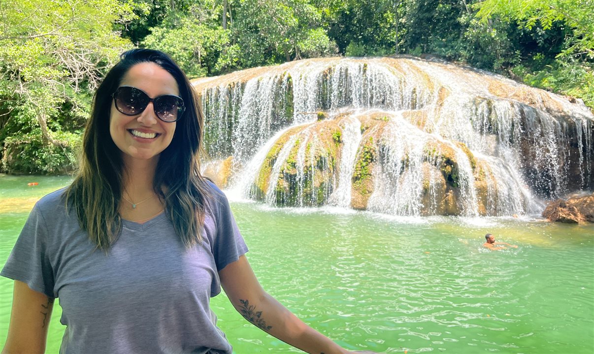 Nathalia Vicente, coordenadora de Produtos e Negócios da Smiles Viagens, em Bonito (MS)