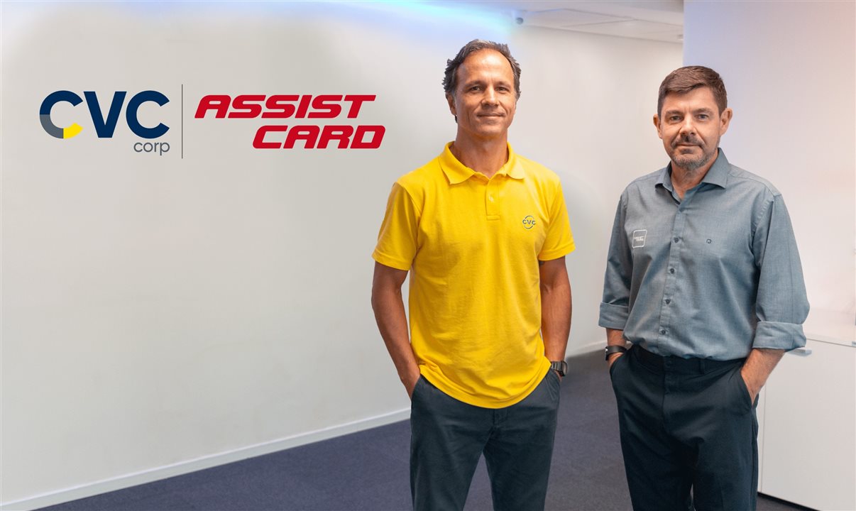 Roberto Roman, diretor de Serviços de Valor Agregado na CVC Corp, e Alexandre Camargo, diretor geral da Assist Card para o Brasil