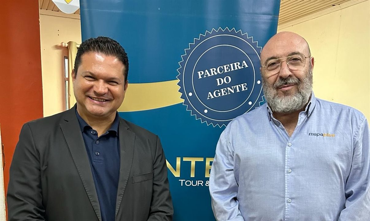 Juventino Netto, da Orinter, e César Galve, diretor da Mapaplus