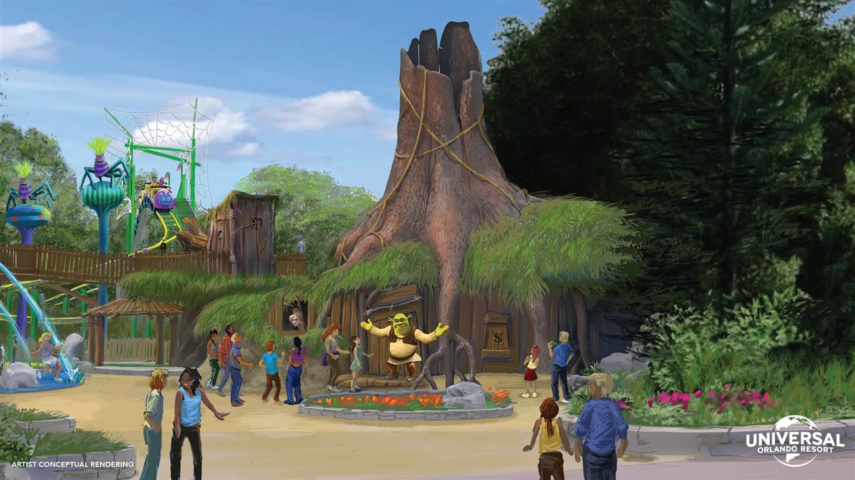 DreamWorks Land terá pântano de Shrek
