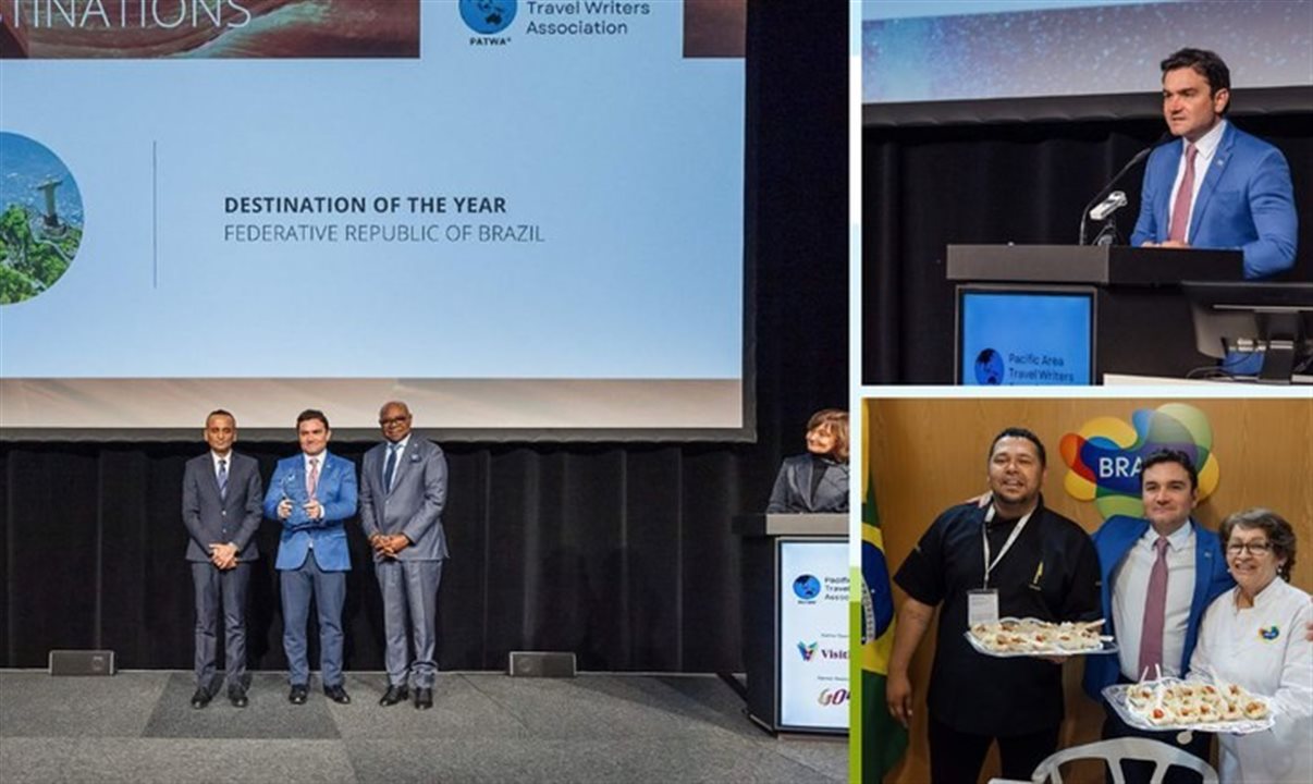 Prêmios fazem parte do PATWA International Travel Award, apoiado pela ONU Turismo