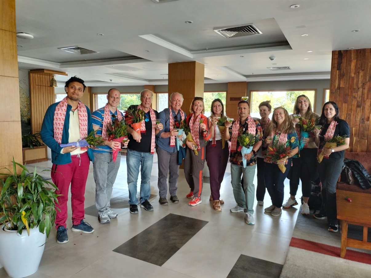 Grupo convidado pela Diversa Turismo em famtour para Nepal e Butão