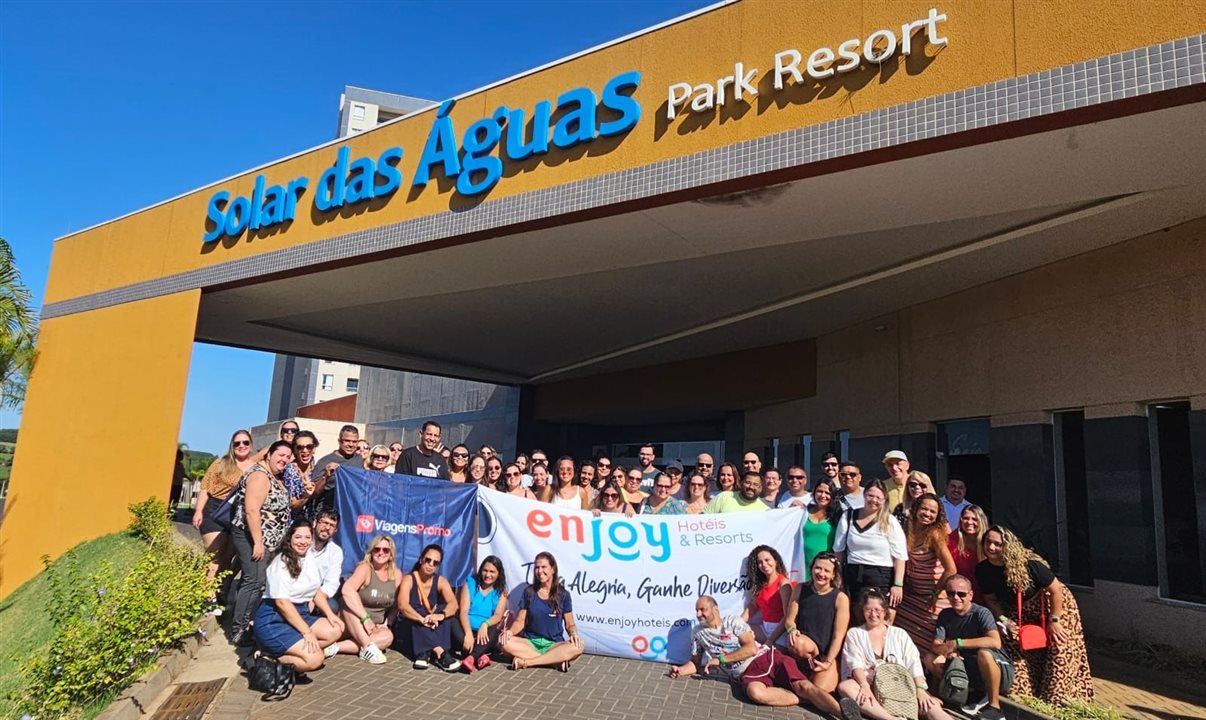 52 agentes de viagens se hospedaram no Enjoy Solar das Águas Park Resort