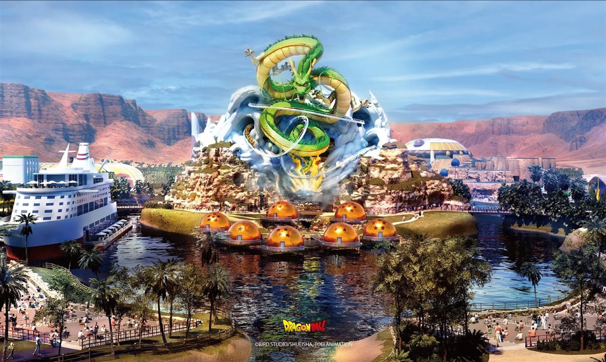 Parque do Dragon Ball na Arábia Saudita ainda não tem data para inauguração