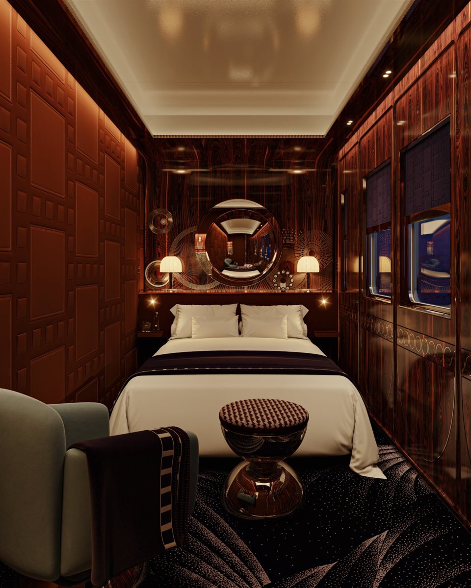 Trem Orient Express em projeto de Maxime d'Angeac e Martin Darzacq: esse tema estará na entrevista completa na Revista PANROTAS, em maio