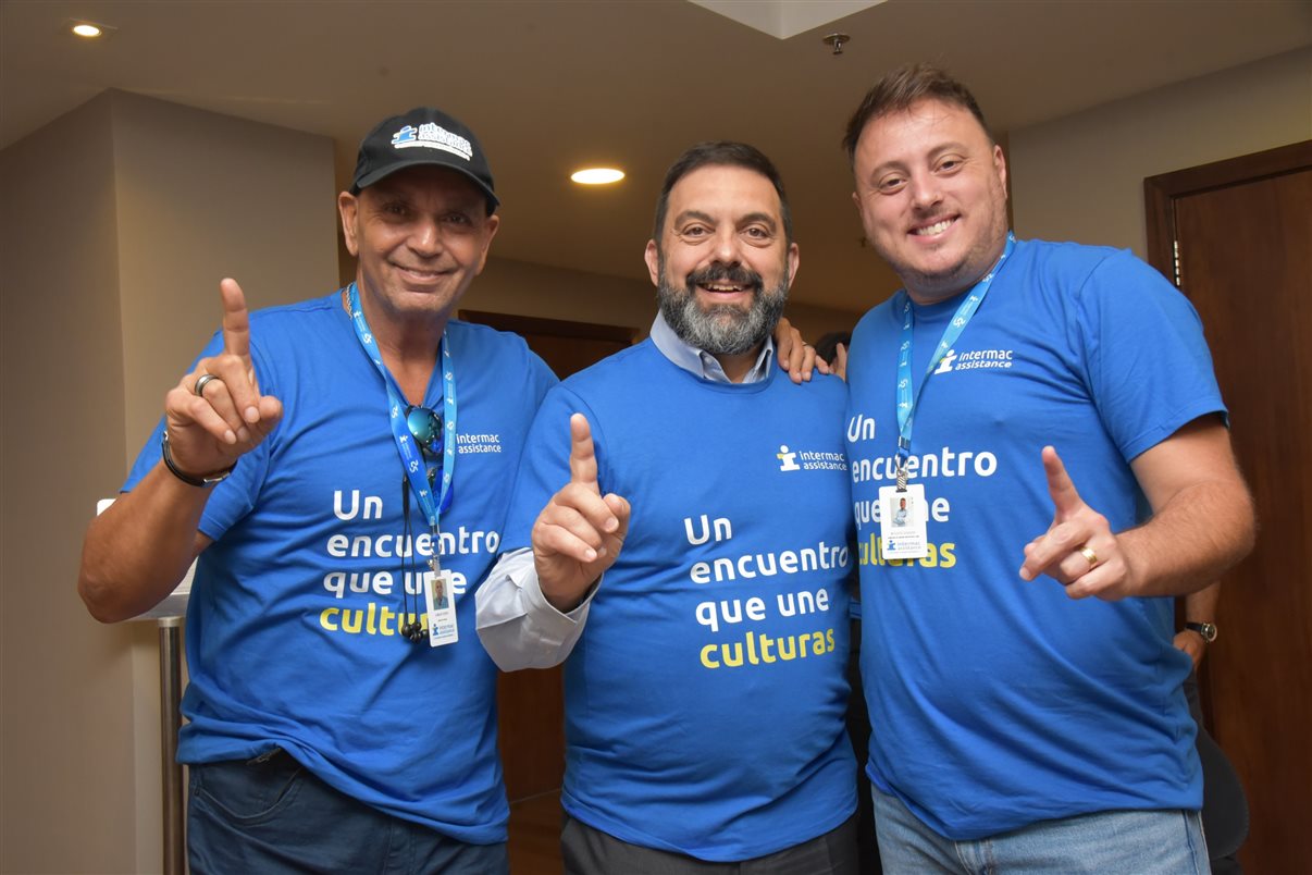 Carlos Costa, Luis Torniero e Renato Dassan, da Intermac
