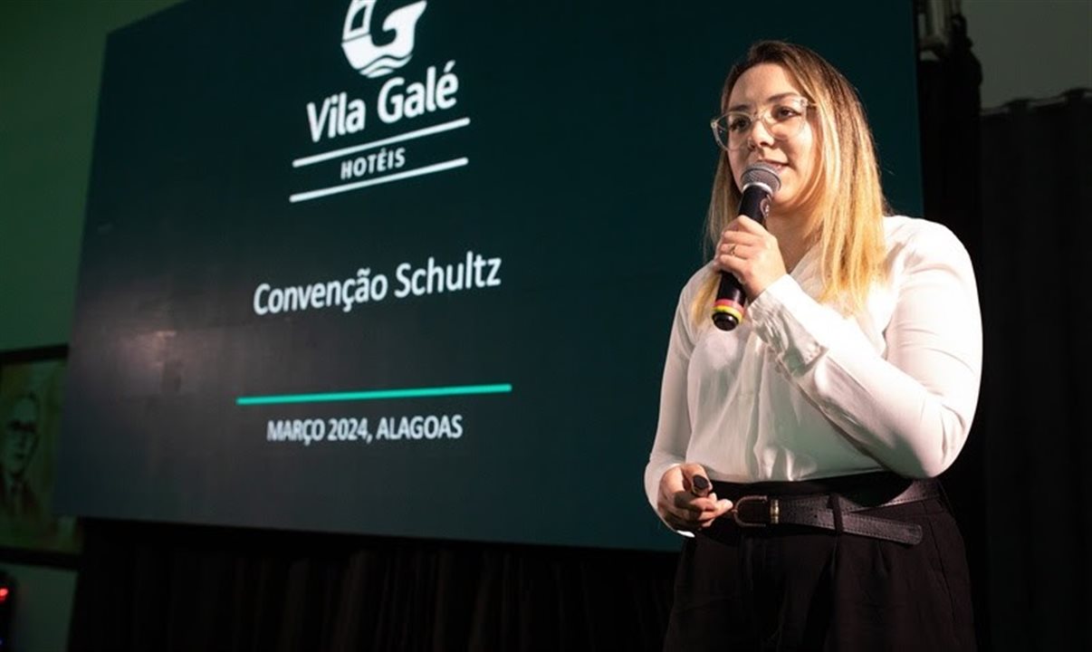 Carla Trombini, gerente de Contas sênior da rede Vila Galé, anunciou a campanha de vendas em parceria com Schultz Operadora