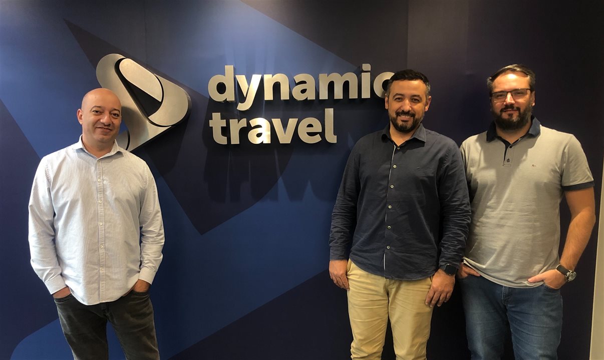 Demetrius Miguel, Roberto Reis e Rafael Malfará, da Dynamic Travel