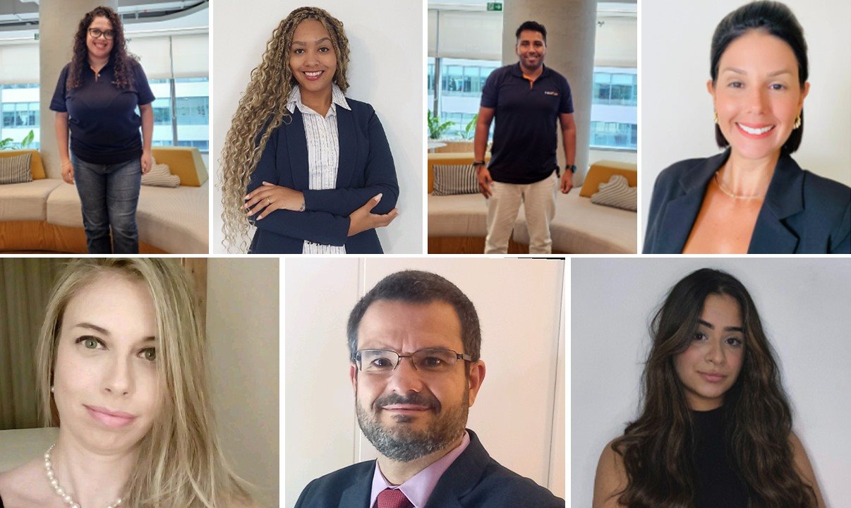 Adrielly Alexandre, Aline Fernandes, Alvaro Ibanez, Deborah Morais, Priscila Calimério, Renato Lima e Suzante Santos, os novos contratados da HotelDO