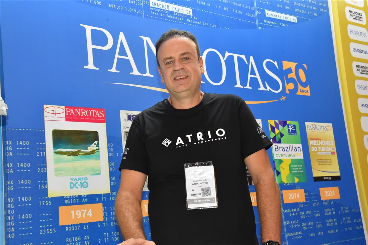 César Nunes, VP da Atrio Hotel Management, na WTM Latin America 2024
